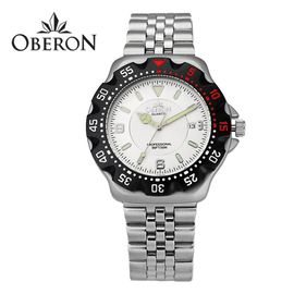 [OBERON] OB-902 SVWT _ Japan Movement, Stainless Steel, Waterproof, Quartz, Men Watches, Fashion Business Casual Men's Watches